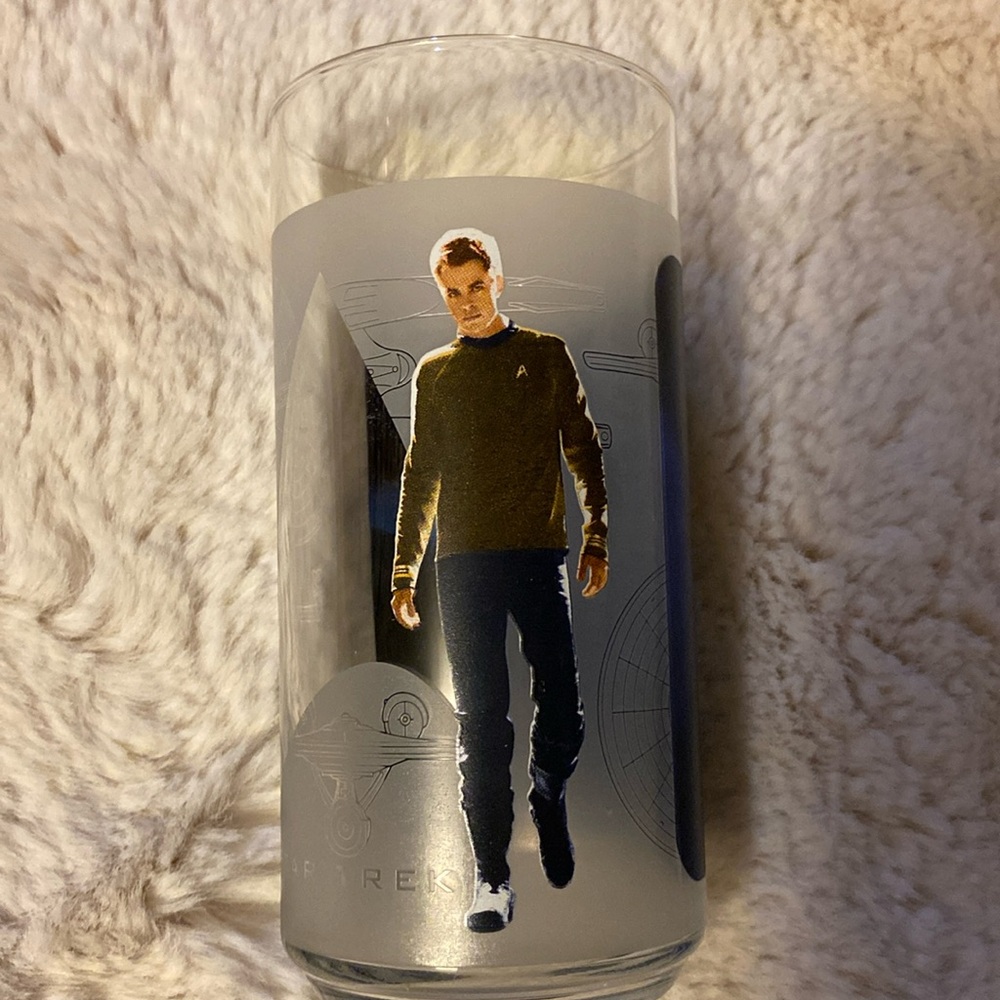 STAR TREK 2008 Kirk Drinking Glass